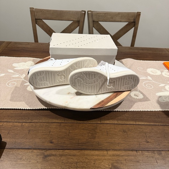 Adidas by Stella McCartney Stan Smith White and Purple Sneakers - Picture 5 of 9